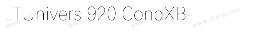 LTUnivers 920 CondXB字体转换
